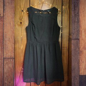 Black Polka Dot Dress Medium